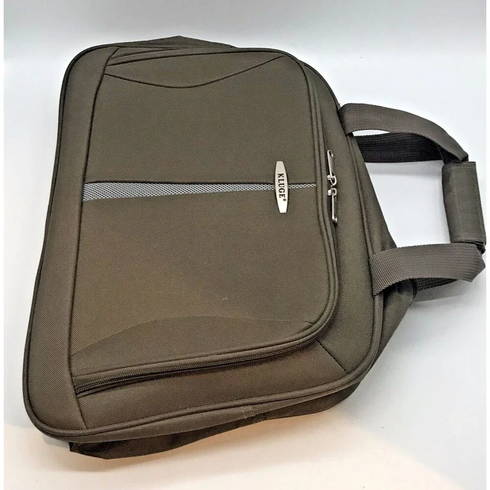 Kluge Brown Canvas Carry On Bag Travel Tote Weekender Duffle 18x12x8
